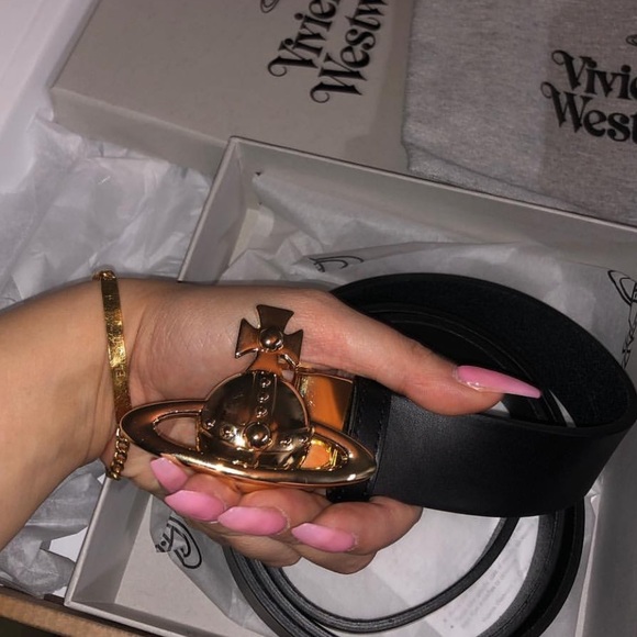 vivienne westwood belt silver